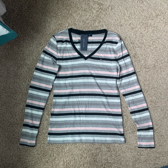 Tommy Hilfiger Stripped Long-Sleeved Shirt - Picture 1 of 5